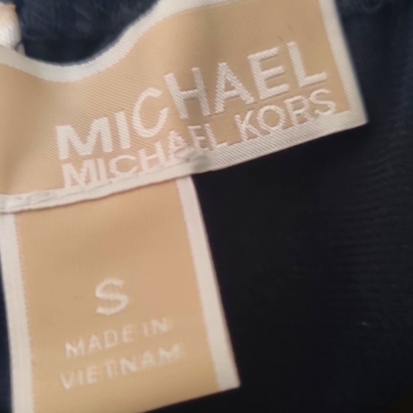 Michael Kors black halter dress with gold necklace accent - Picture 6 of 6